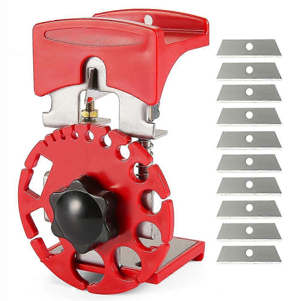 Plastic Disc Handheld Cable Wire Stripper Adjustable Manual Wire Stripping Tool with 10 Blades