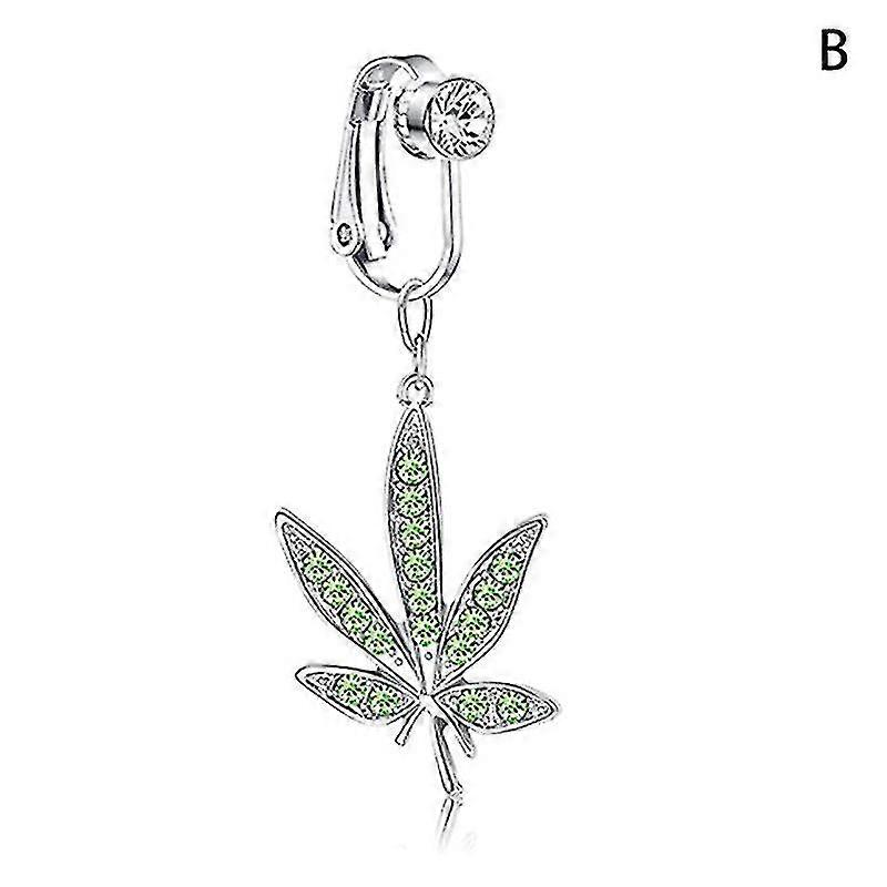 1 Stück Gefälschter Bauchnabelring Gefälschter Clip Auf Bauchpiercing Nicht Piercing Bauchnabelring Hfmqv