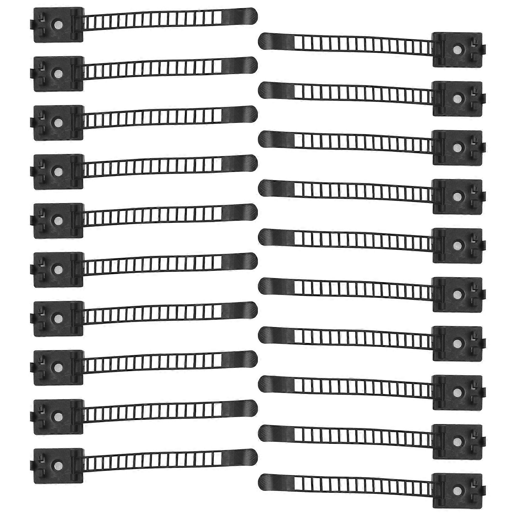 Adjustable Cable Holder Set Management, of Cable Fixing Wire Holder with Adhesive Secured Backing