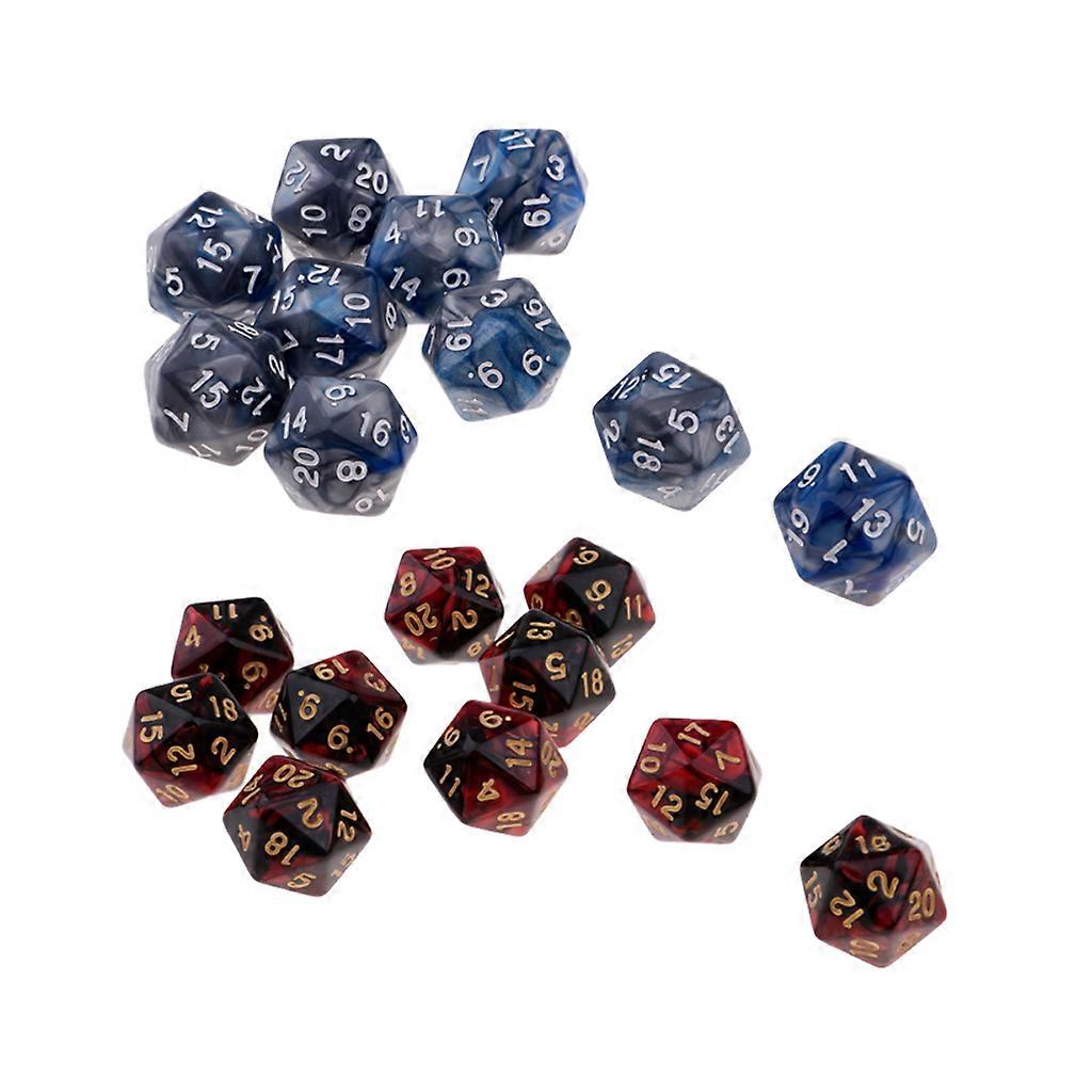 20Pcs Polyhedral Dice D20 20-Sided Dice Set for DND RPG Role Playing Games