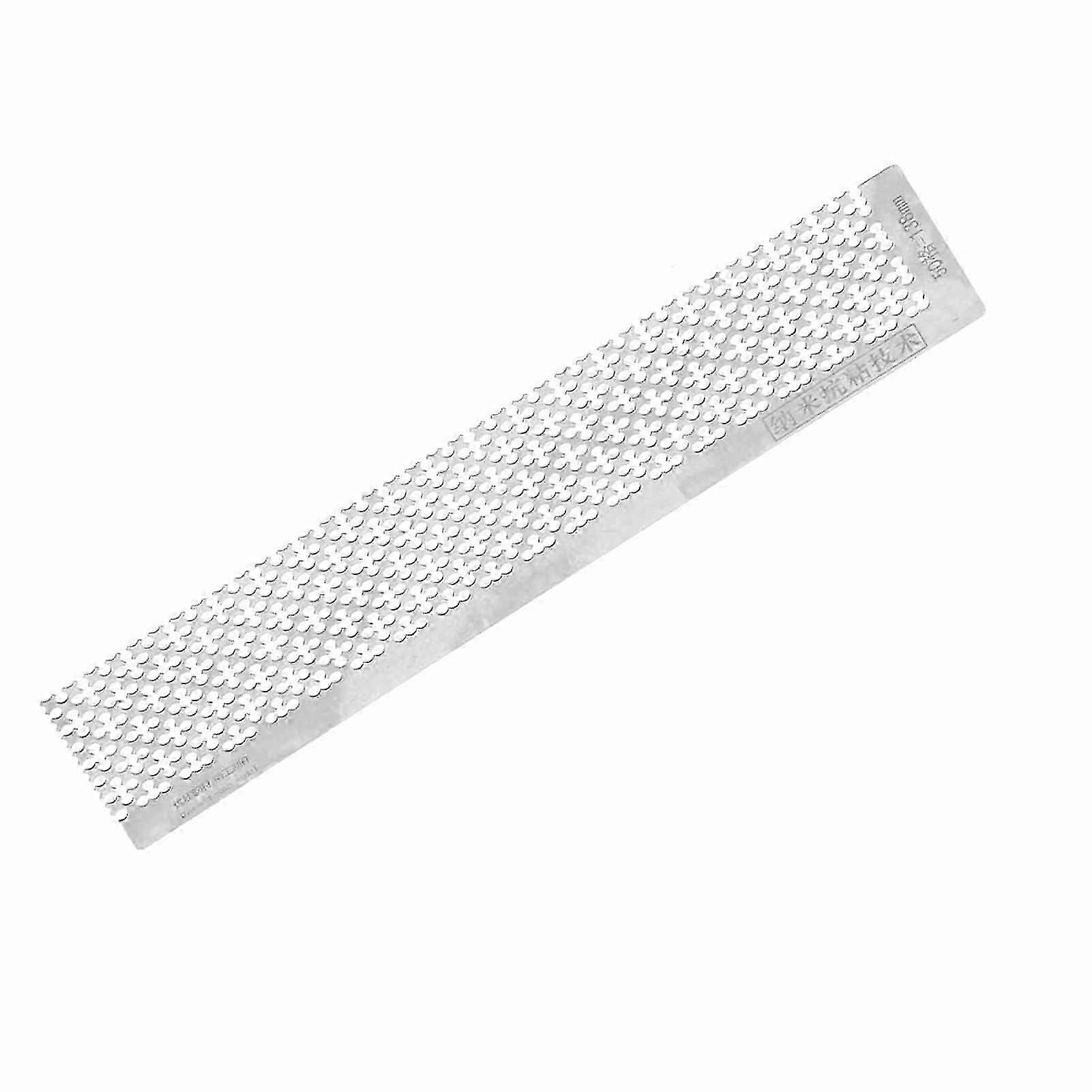 Rhinestone Painting Ruler with Blank Grids for 5D DIY Projects Stainless Steel Point Drill Pen 138MM