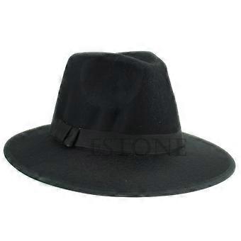 Frauen Lady Soft Wolle Filz Fedora Floppy Cloche Wide Krim Bowknot Bowler Hut Cap