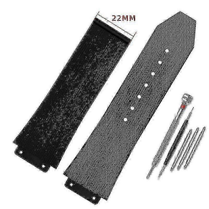 Watchband ل Hublot Big Bang سيليكون 25 * 19 مم مقاوم للماء للرجال ووتش حزام سلسلة ووتش الملحقات المطاط سوار المعصم الأزرق أسود