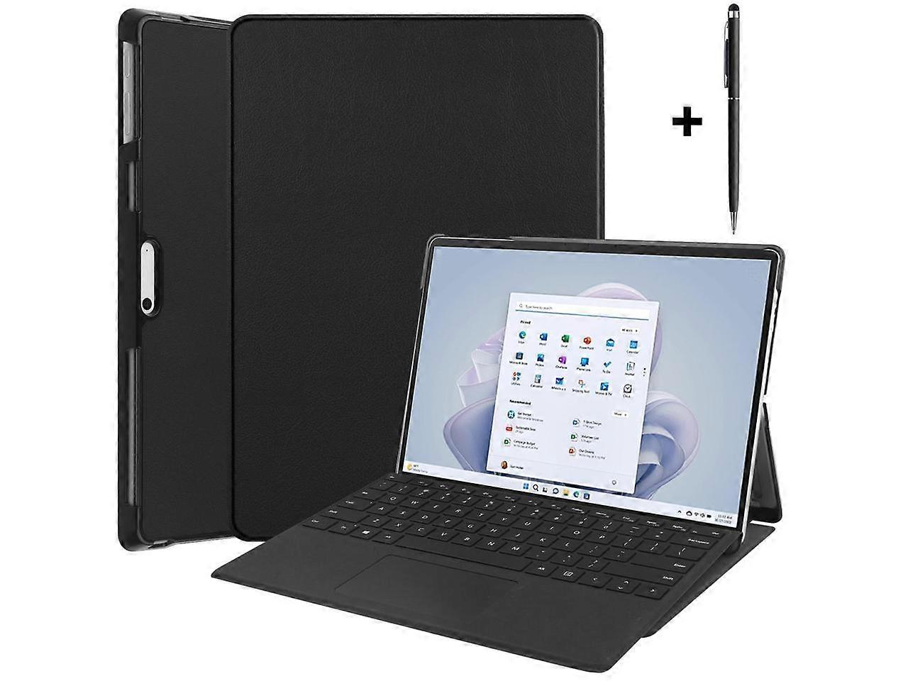 Microsoft Surface Pro 9 case, Multiple Angle Viewing Business Stand Cover for 13 inch Microsoft Surface Pro 9 2022 Release with Universal Stylus Pen