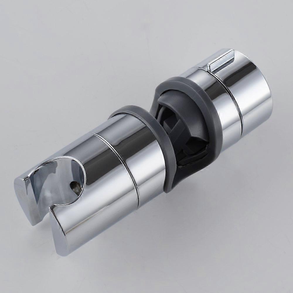 Chrome Adjustable Replacement Handheld Shower Head Rail Head Slide Clamp Bracket Holder