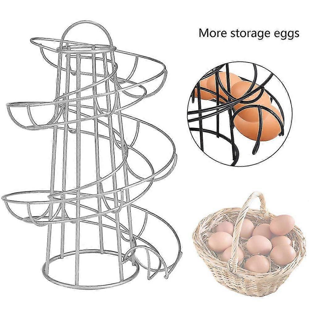 Spiral Egg Holder Stand Rack Range Practical Egg Basket Outil de cuisine