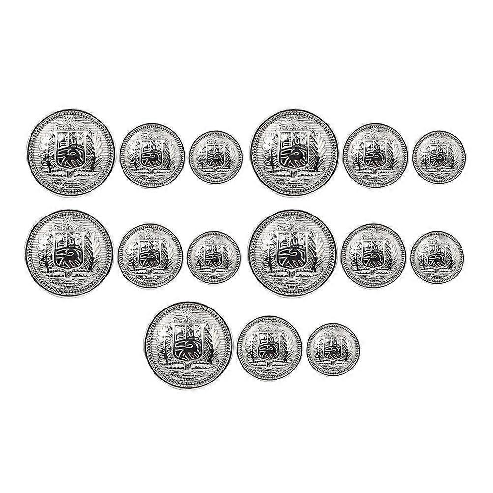 30Pcs Metal Coat Buttons Coat British Style Buttons Coat Decorative Buttons
