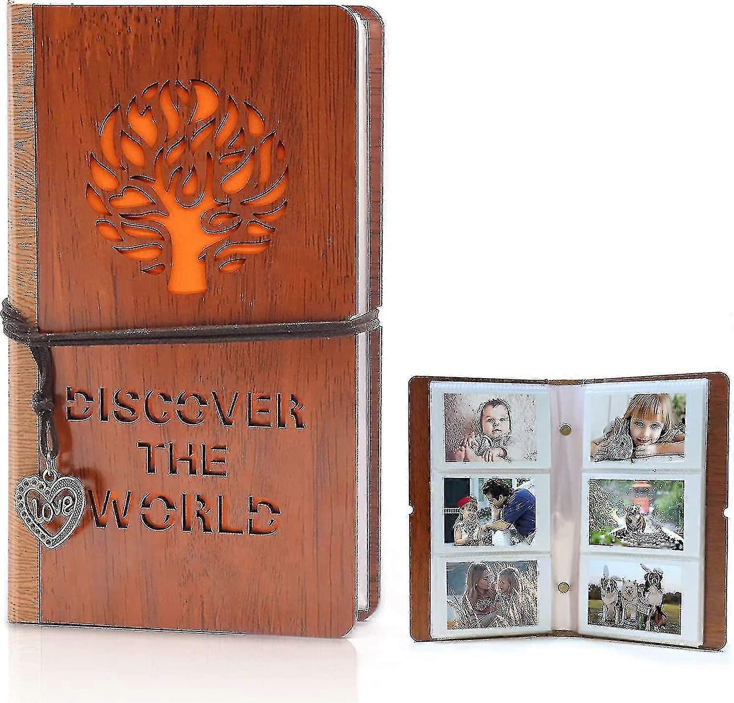 180 جيوب ميني ألبوم صور كتاب 2x3 بوصة صور لفوجي فيلم إنتاكس، خشبية بولارويد ألبوم صور لانستاكس ميني 7s 8 8+ 9 25 26 50s 70 90 لحظة