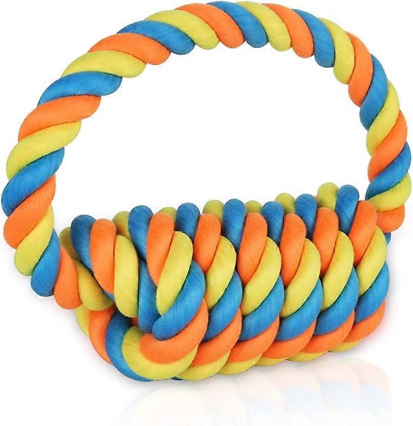 Dog Rope Toy,Dog Tug of War Toys for Aggressive Chewers Bright Color Dog Tug Toy Resistant to Biting Puppy Toys,Multiple Knots Aggressive Chewer Toys 