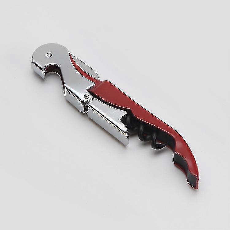2pc Bottle Opener Wine Key Wine Opener With Foil Cutter, Stainless Steel Classic All In One Double Hinged Waiter Corkscrew For Beer Bar xi
