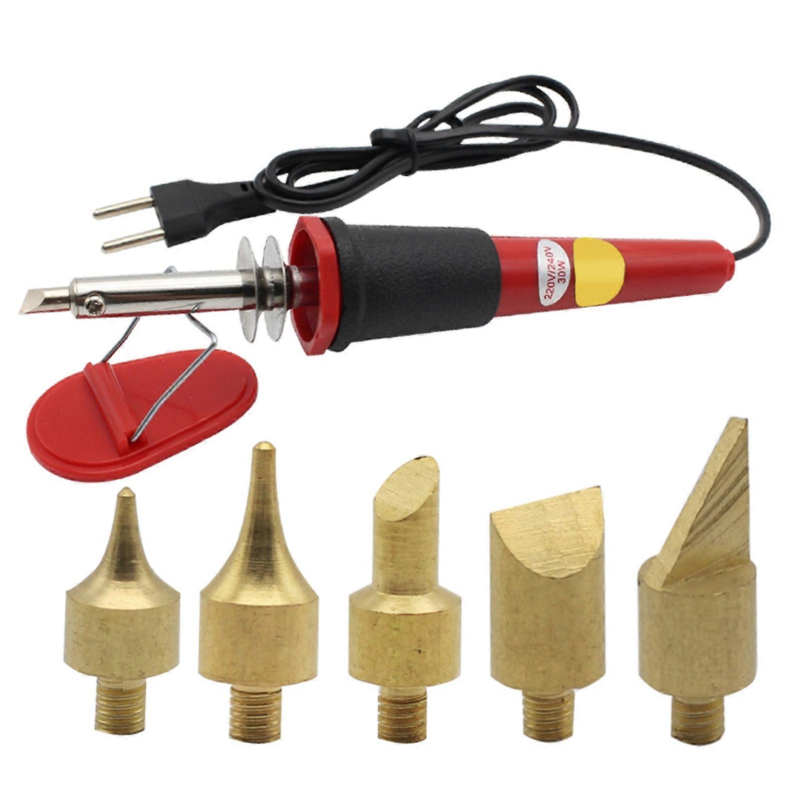 7pcs Electric Carving Tools Set for Wood Burning and Pyrography with 6 Replaceable Points