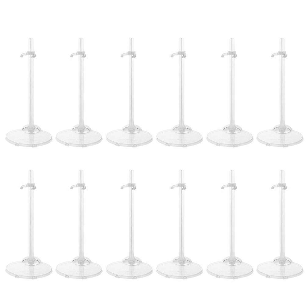 15Pcs Doll Holding Stands Doll Supports Display Racks Transparent Racks