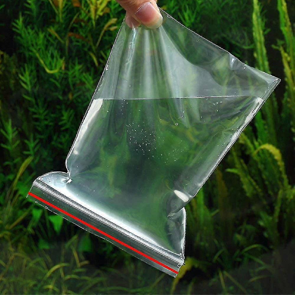 100 Pcs Thick Clear Ziplock Plastic Poly Bags Durable Reclosable Zip-MXBC