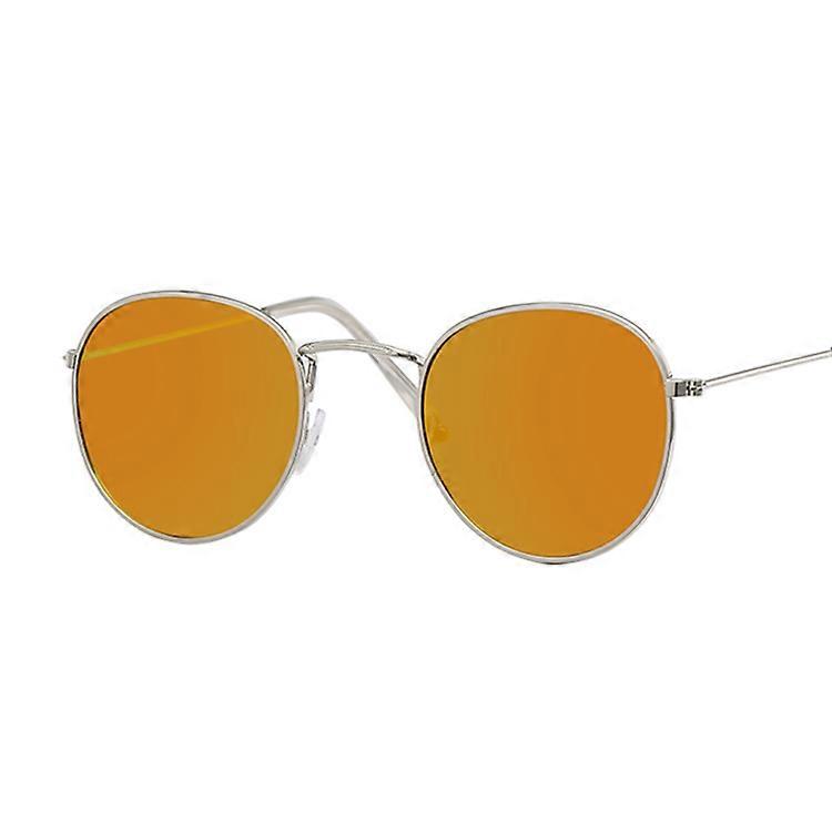 New Brand Designer Vintage Oval Sunglasses Woman Retro Clear Lens Eyewear Round Sun Glasses For Female Ladies Oculos De Sol