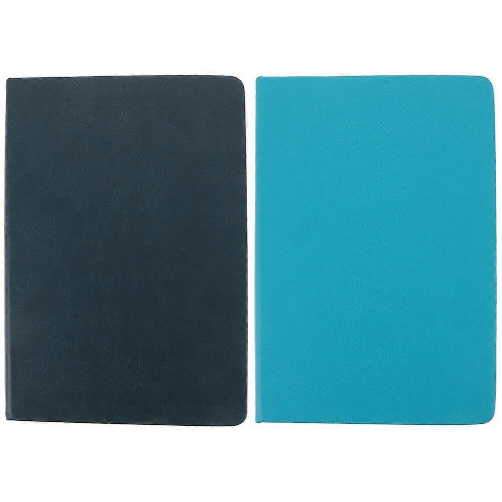2Pcs Retro Notepad Business Notebook Portable Notepad Decorative Scrapbook Writing Notebook