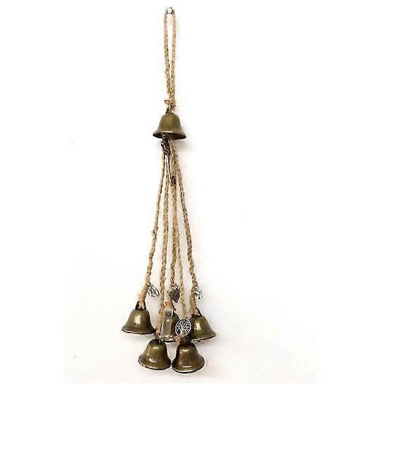 Bells ,Hemp Rope Christmas Bells Pendant High Quality Material Durable Not Easy to Fade for Home Store Hotel Office Restaurant