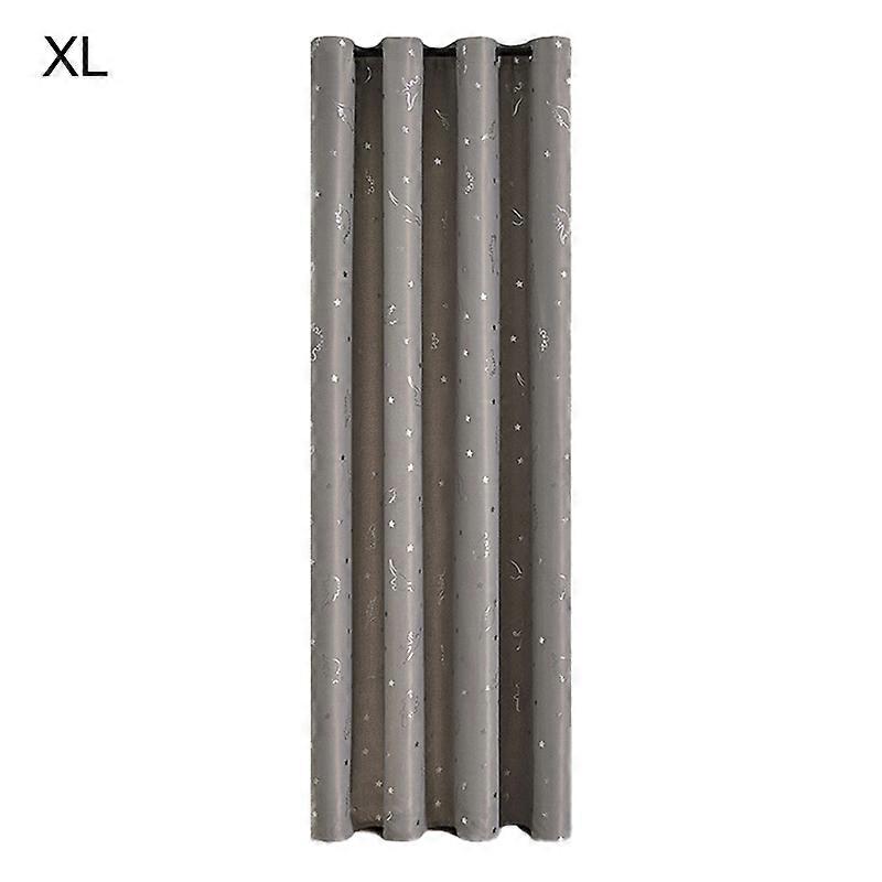 Window Drape Foil Print Elastic Polyester Solid Thermal Insulated Window Curtains for Living Room