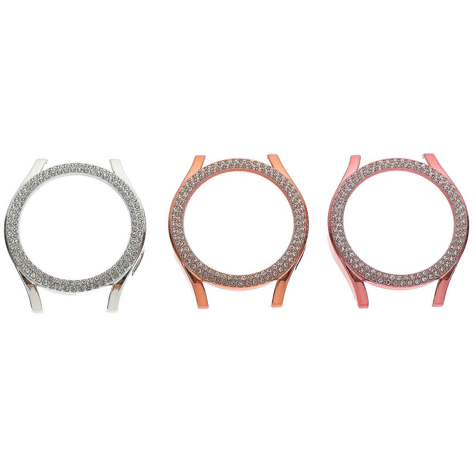3pcs Watch Case Compatible pour Watch 4/5 Creux Strass Watch Protective Shell