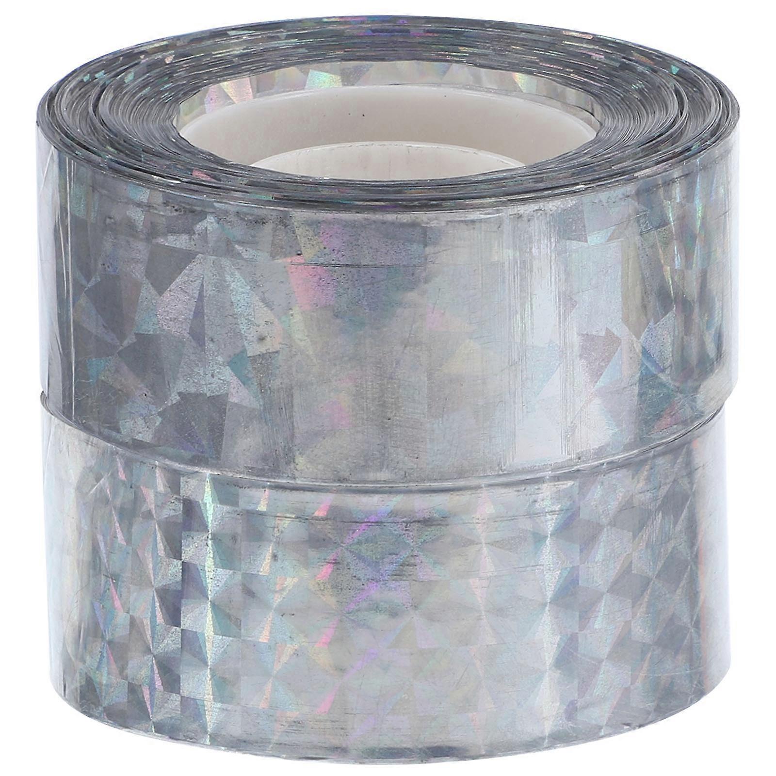 2 Rolls of Bird Repellent Devices Outdoor Bird Scaring Tapes Hanging Ribbons for Garden