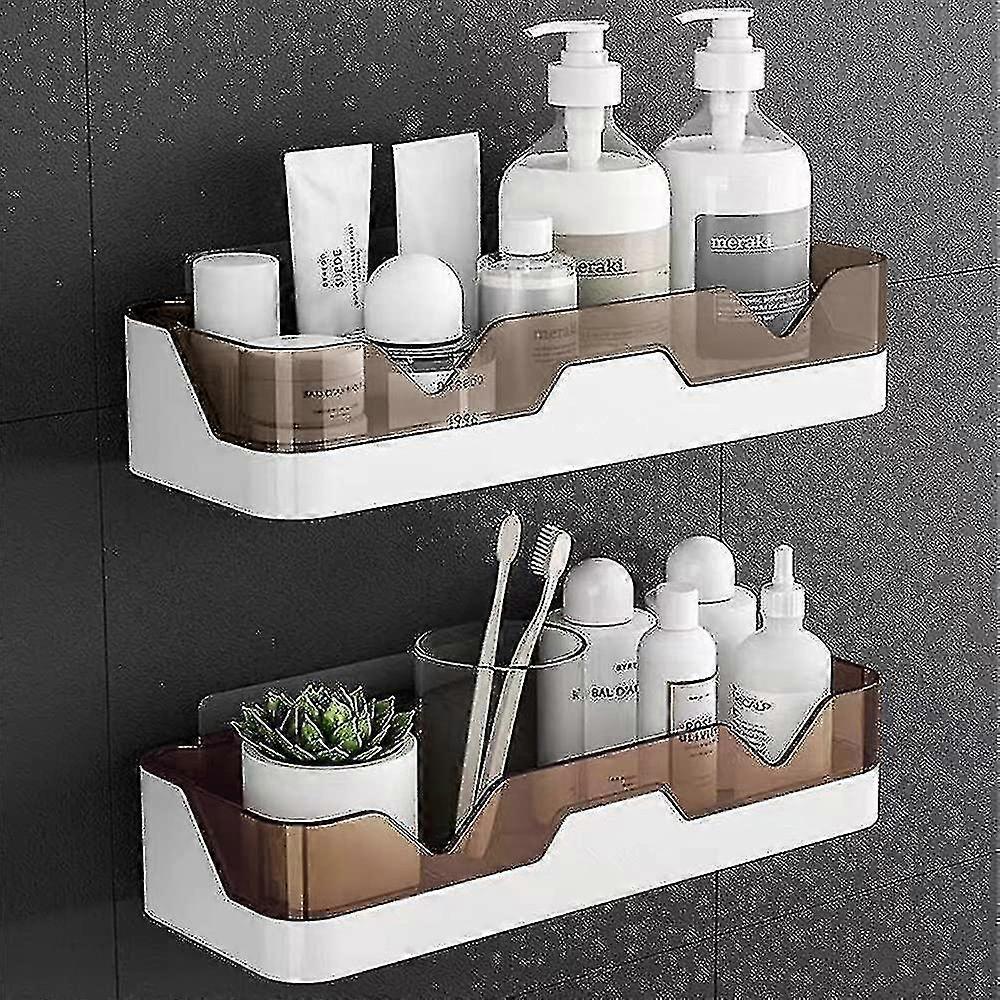 Banyo Organizatörü Duş Caddy 2 Paket Duvara Monte Banyo Rafları Mutfak Organizasyonu ve Depolama Banyo Duvara Monte Yapışkanlı Duş Caddy Yüksek Quali