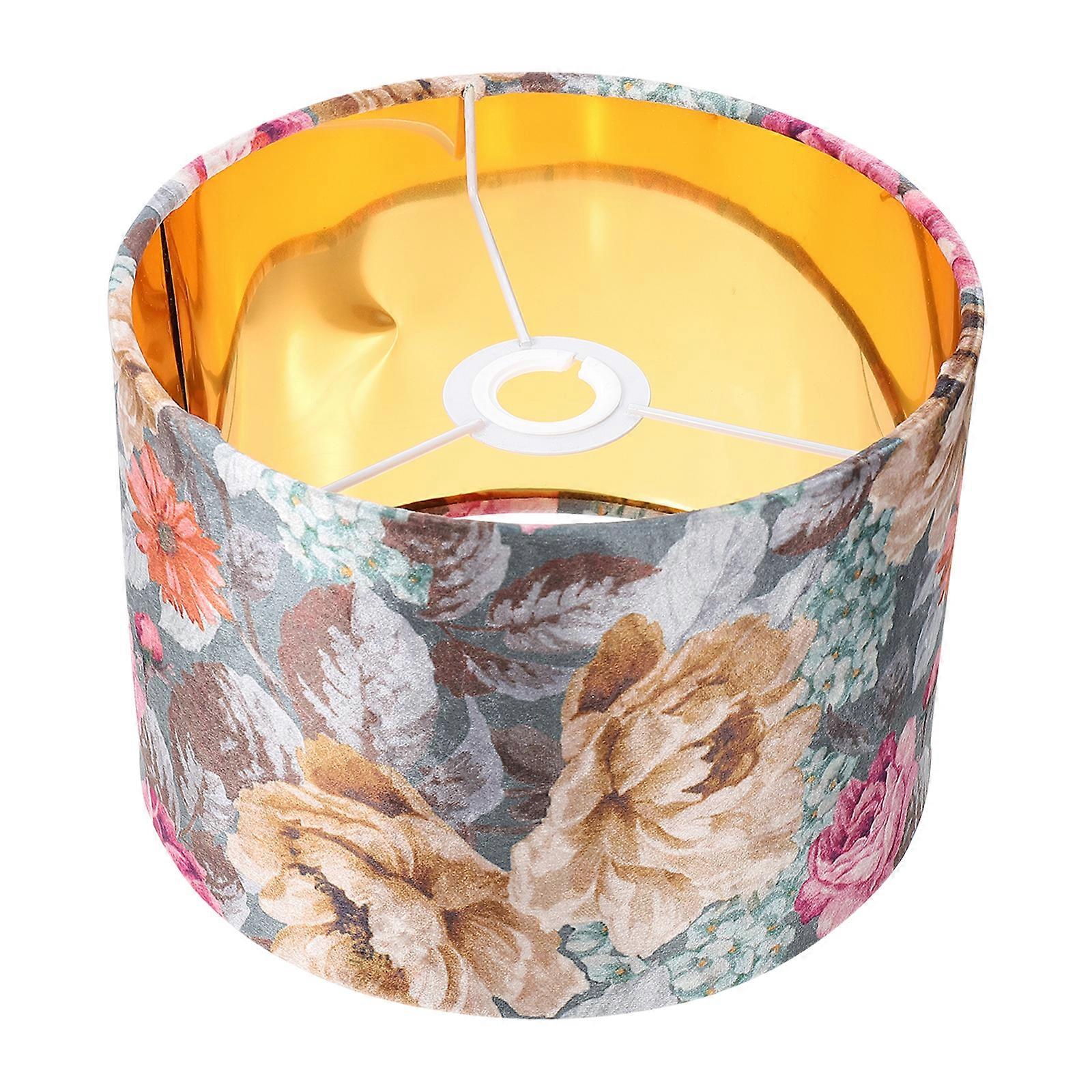 1pc Flower Pattern Lampshade Decorative Lamp Cover Table Lamp Cover Accessory