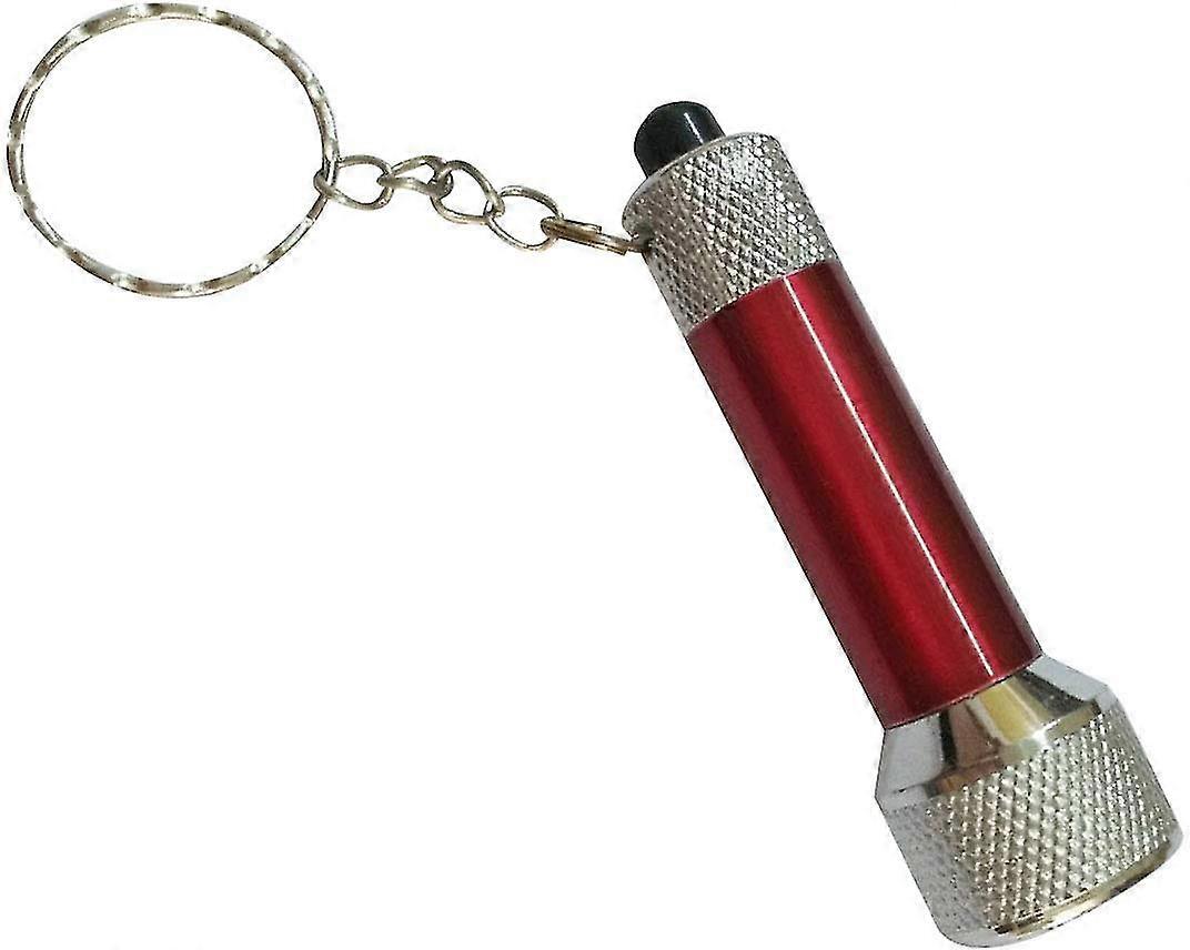 Portable 5 Led Torch Keyring - Aluminium Mini Flashlight Keychain With Batteries Included For Hiking, Camping