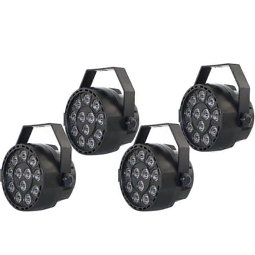 4x Led Par64 Stage Light Rgbw Dmx512 Éclairage de scène rapide