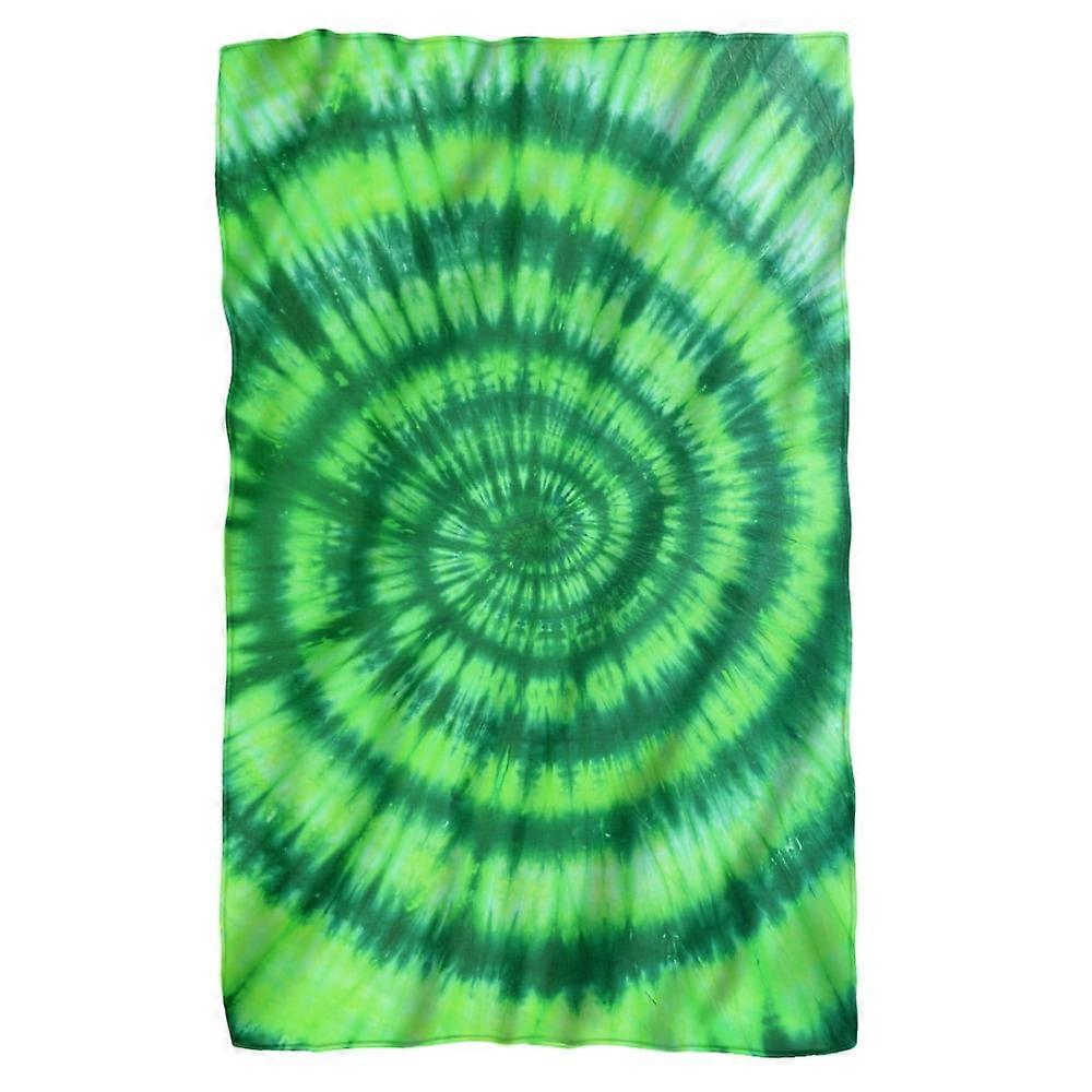Logovision Grüne Batik-Fleecedecke MWWLF31
