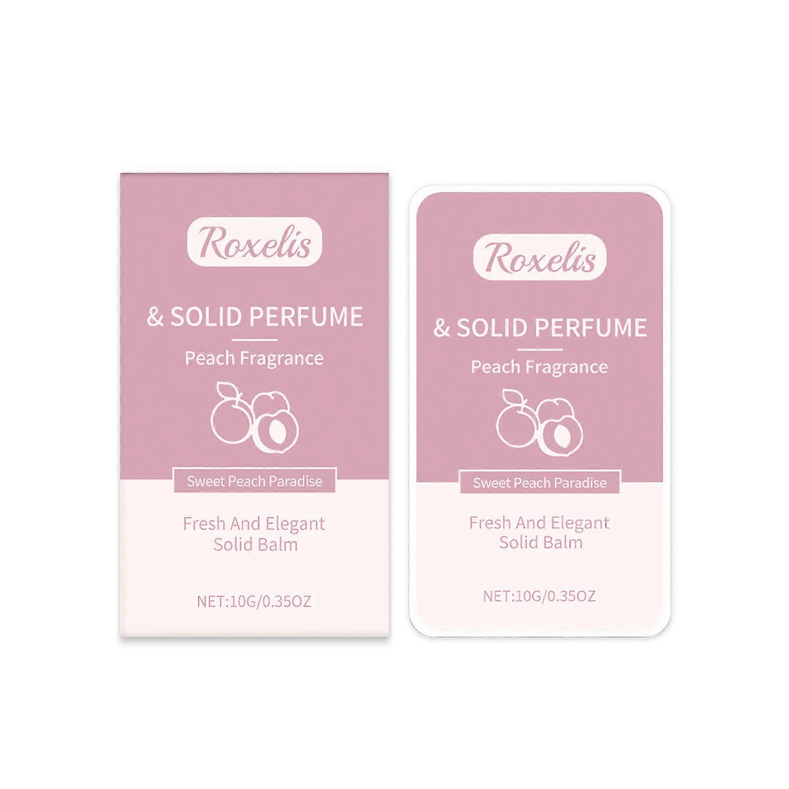 Peach Solid Perfume Fresh Fruit Light Lasting Portable Solid Balm Fruit Solid Eau De Toilette