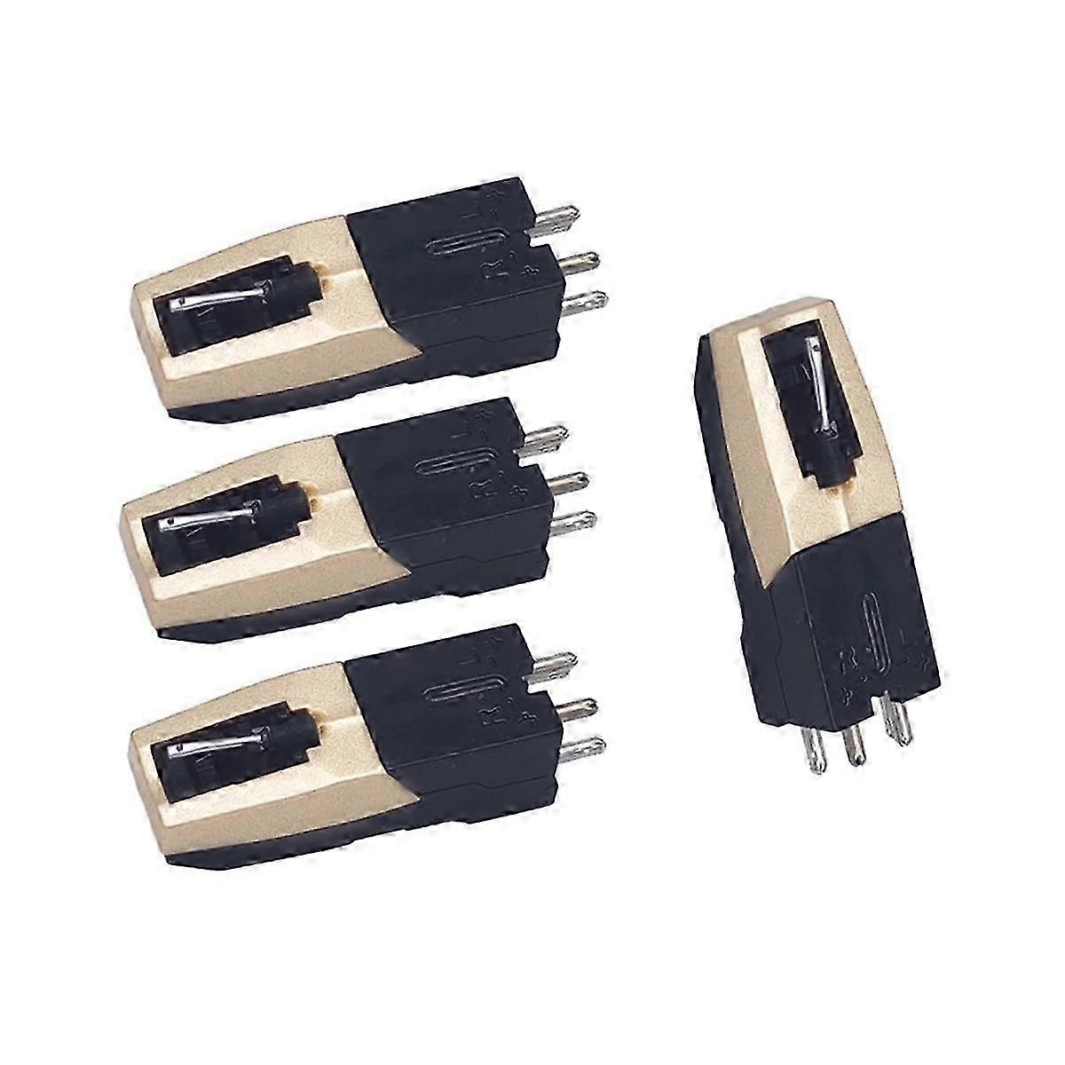 4pcs Phonograph Turntable Stylus Needle Accessory para Lp Vinyl Player Phonograph Gramophone Record