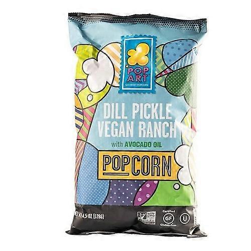 Pop Art Pop Art Popcorn Dill Pickle Vegan Ranch, 9 X 128 Grams
