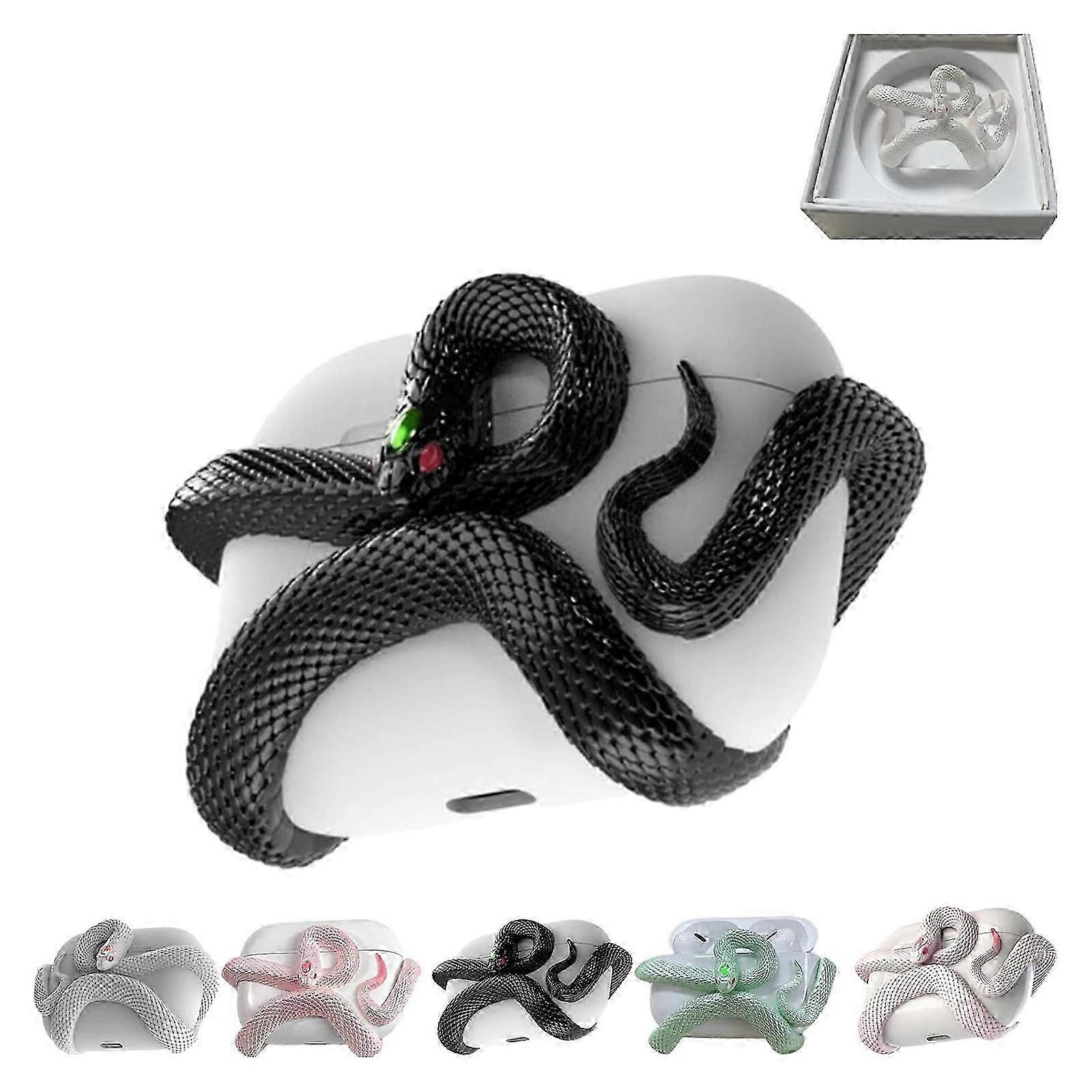 Snake Print Case for AirPods Pro/Pro 2/AirPods 3 - 3D Protective Cover, Wireless
