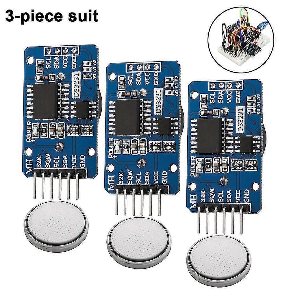 3 Piece Set Ds3231 At24c32 Iic Rtc Clo Module Real Time Clo Module For Arduino,3769
