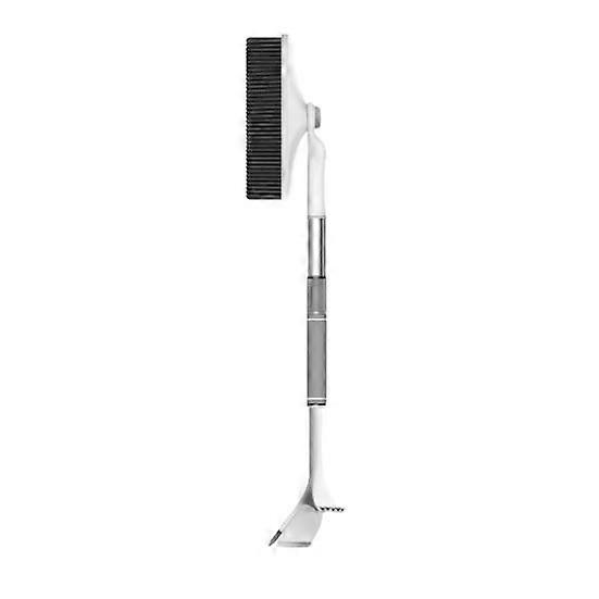 Snow Scraper Ice Scraper Easy Grip No Scratch Telescopic Pole 3-In-1