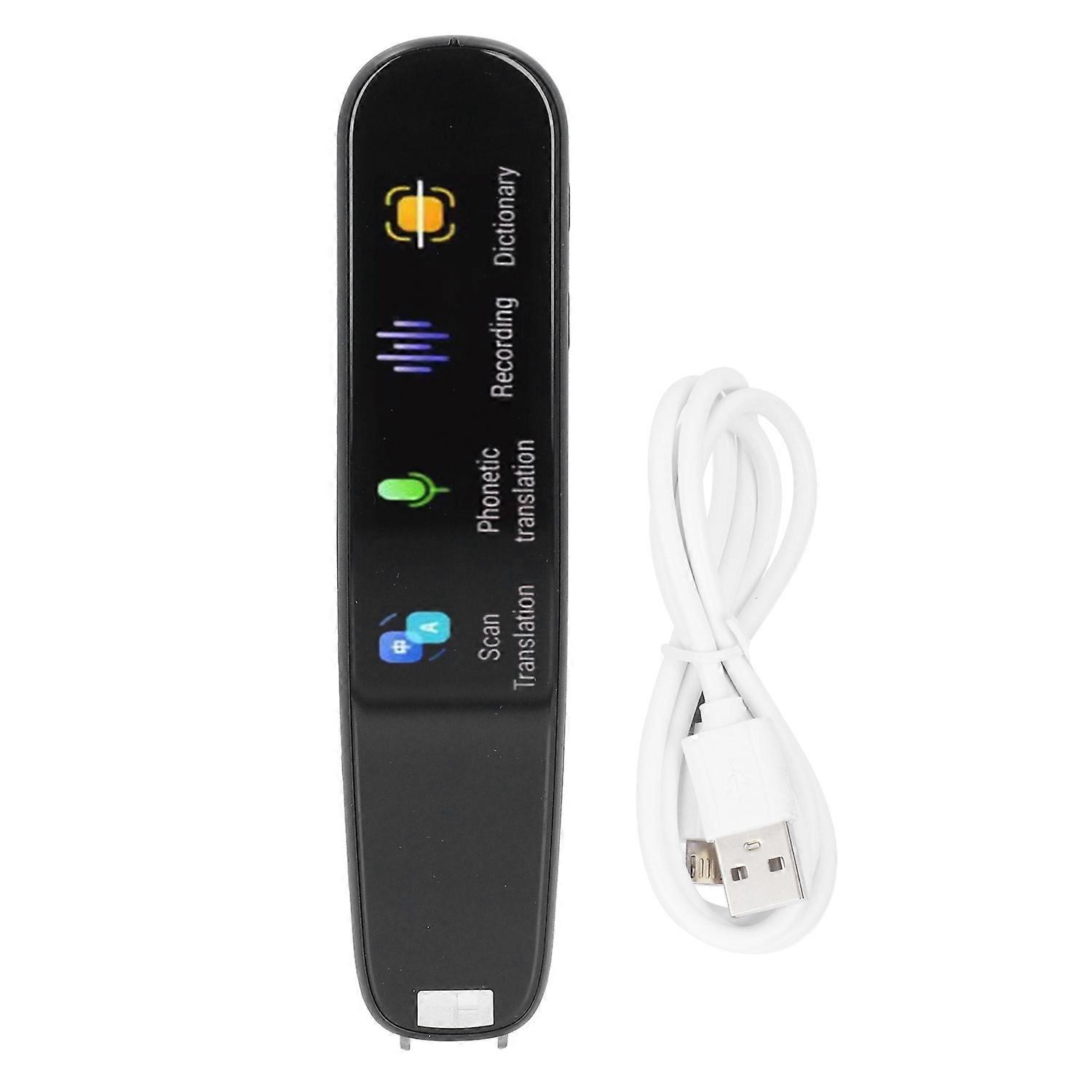 Portable Translation Pen WIFI Multiple Languages Digital Translator Dictionary Pen Black 