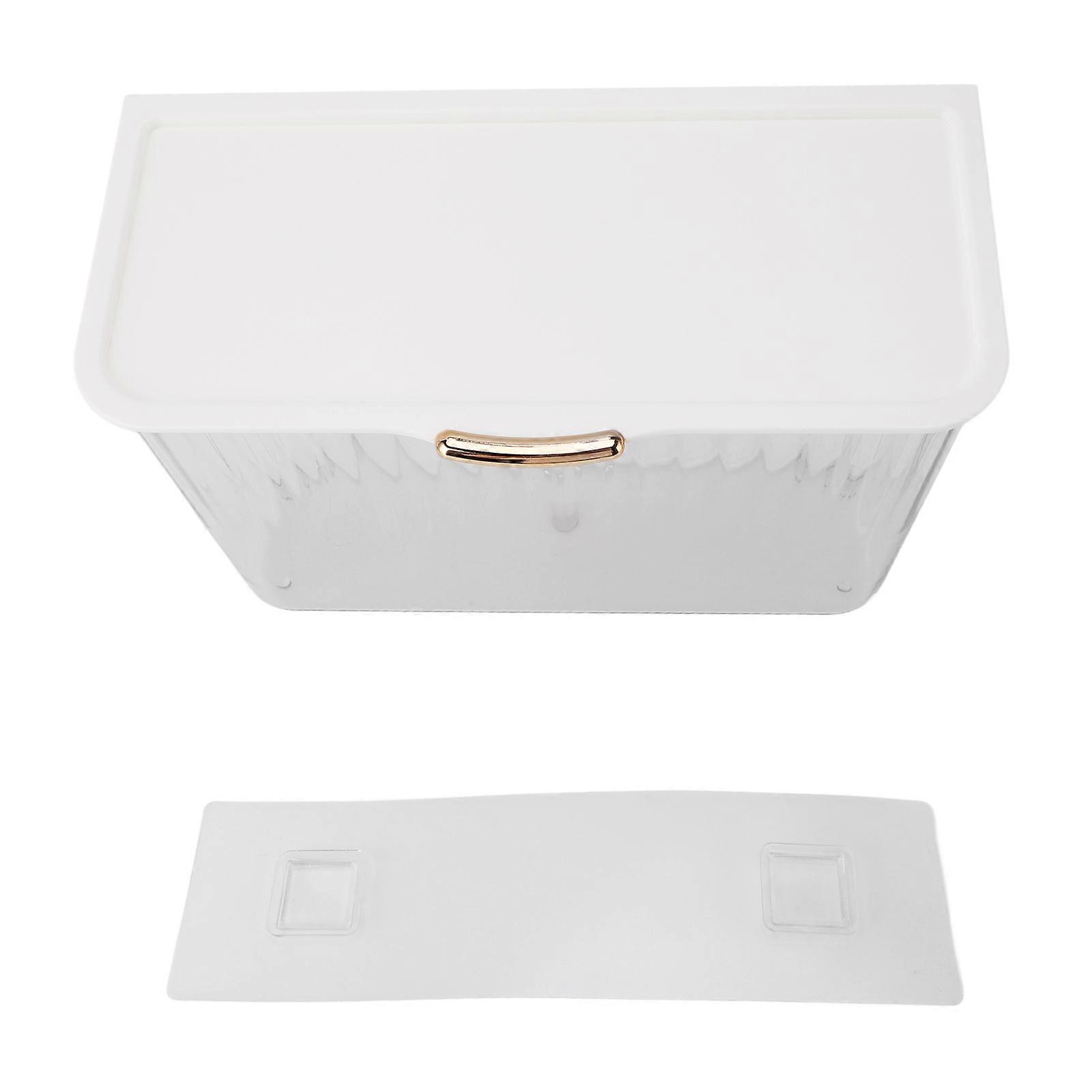 4L Wall Mounted Laundry Basket Dustproof with Lid Transparent