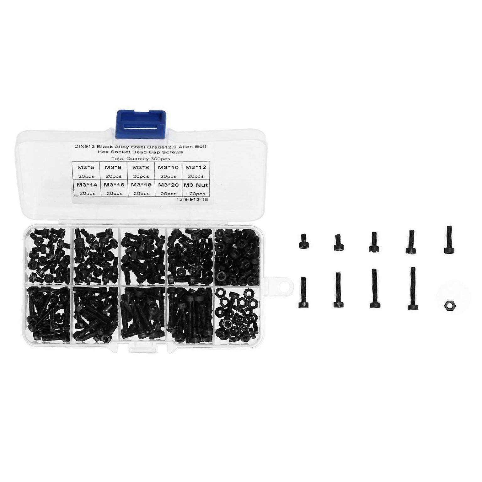 hex screws nuts assortment hex bolts kit m3 hex screws nuts socket cap screws