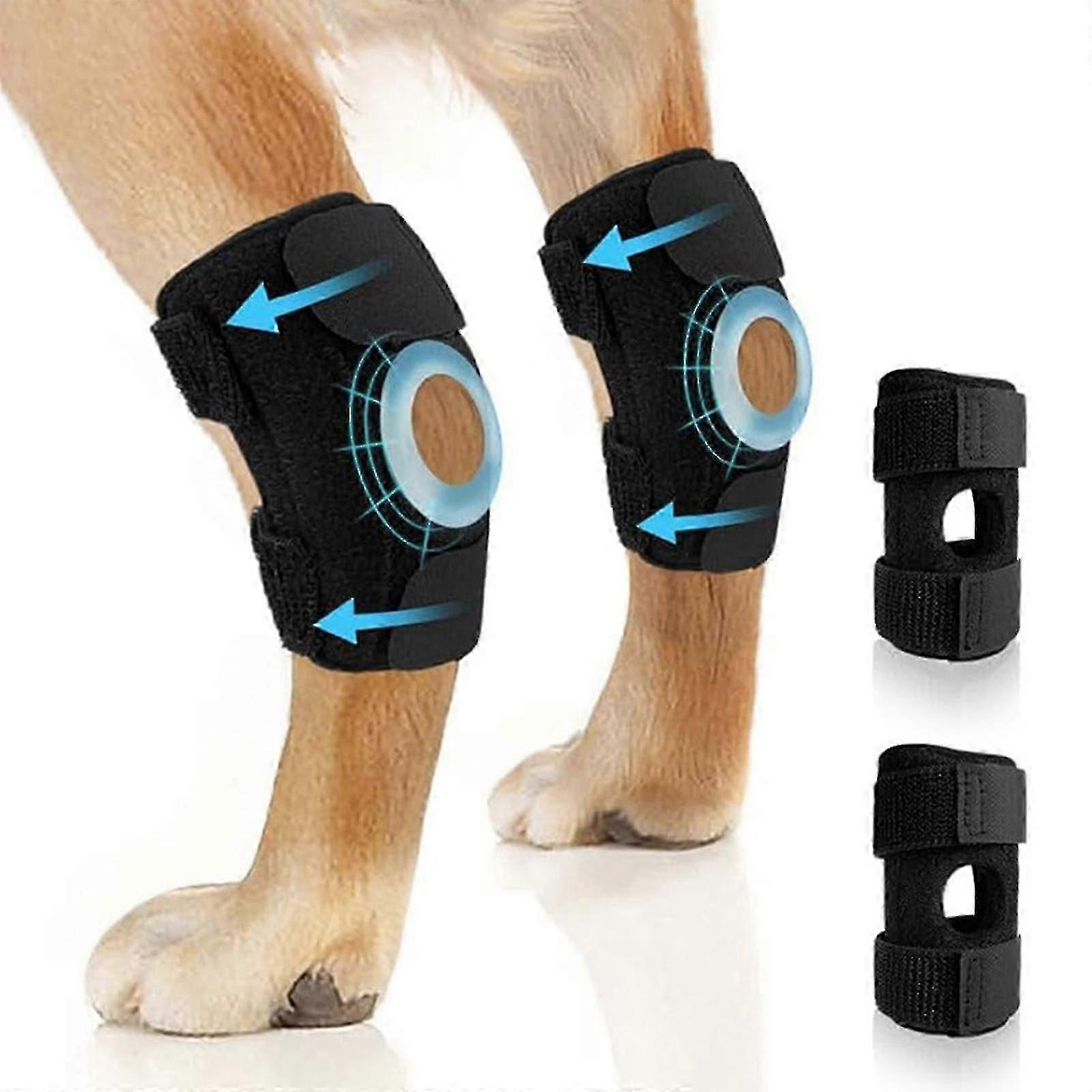 Dog Leg Brace For Rear Hock Ankle, Canine Hind Leg Joint Compression Wrap For Torn Acl, Injury And Sprain Protection