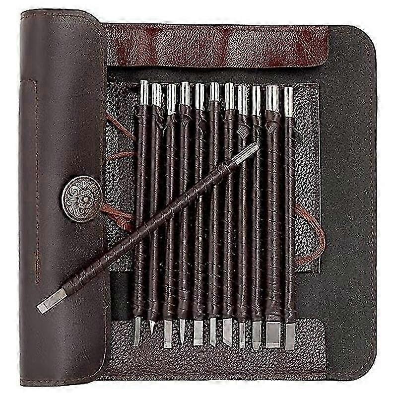12 PCS Stone Carving Tool, Tungsten Steel Carving Chisels, Carving Kit for Alabaster, Soft Limeston