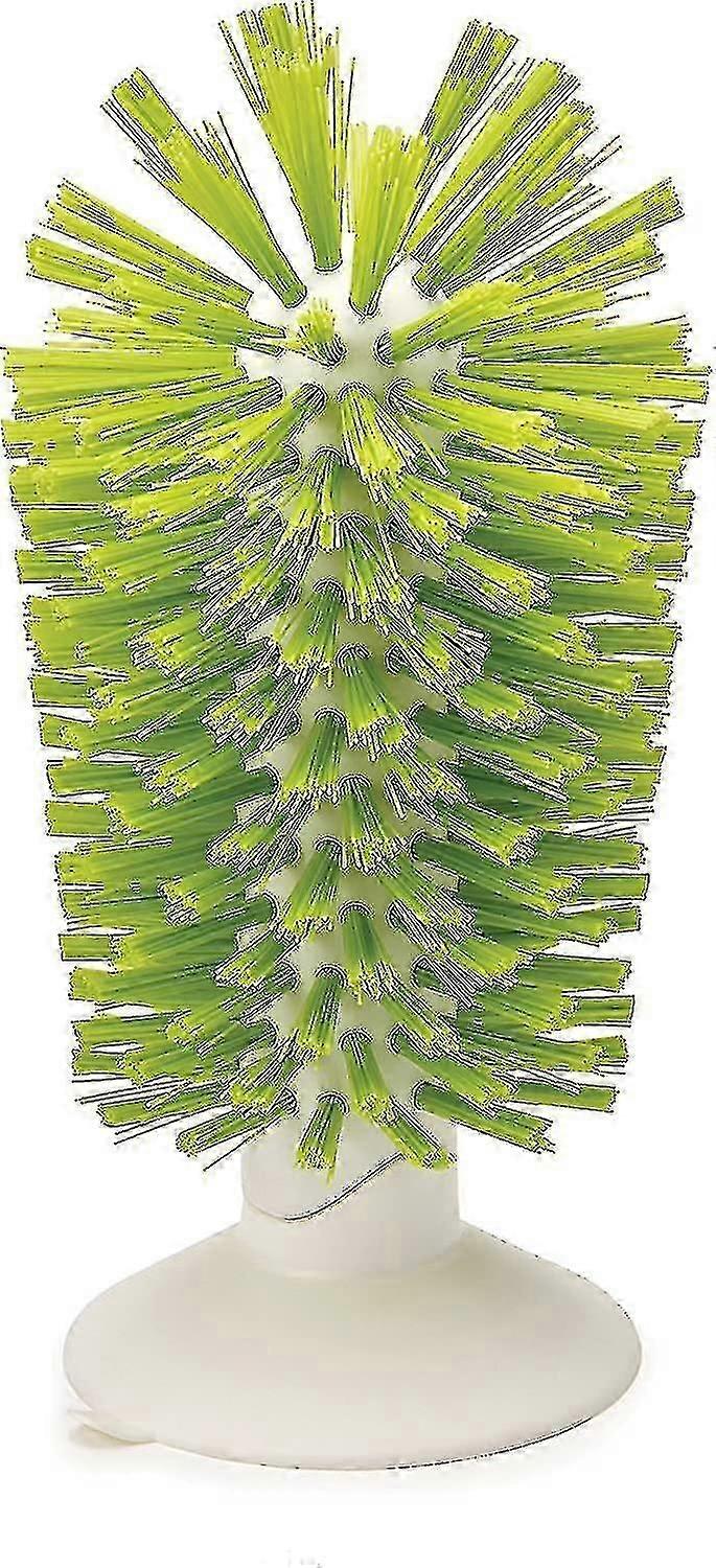 Brush - Glass Brush With Suction Cup - Green