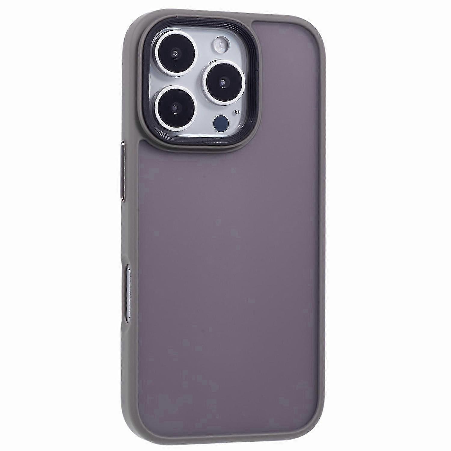 For iPhone 16 Pro Max Case PC+TPU  Frosted Translucent Back Phone Cover -