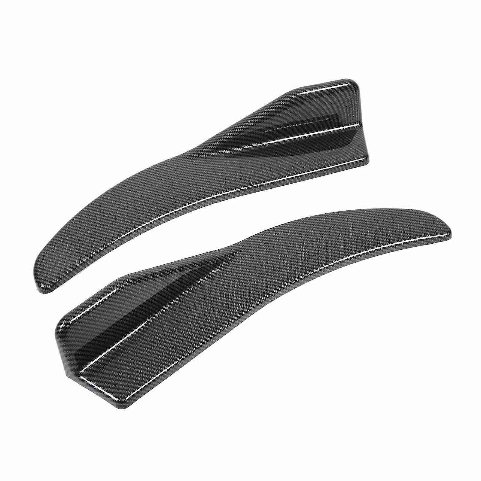 2Pcs Rear Trunk Spoiler 41.5cm Reduce Wind Resistance Trunk Wing Spoiler Universal for Automobiles Carbon Fiber Style