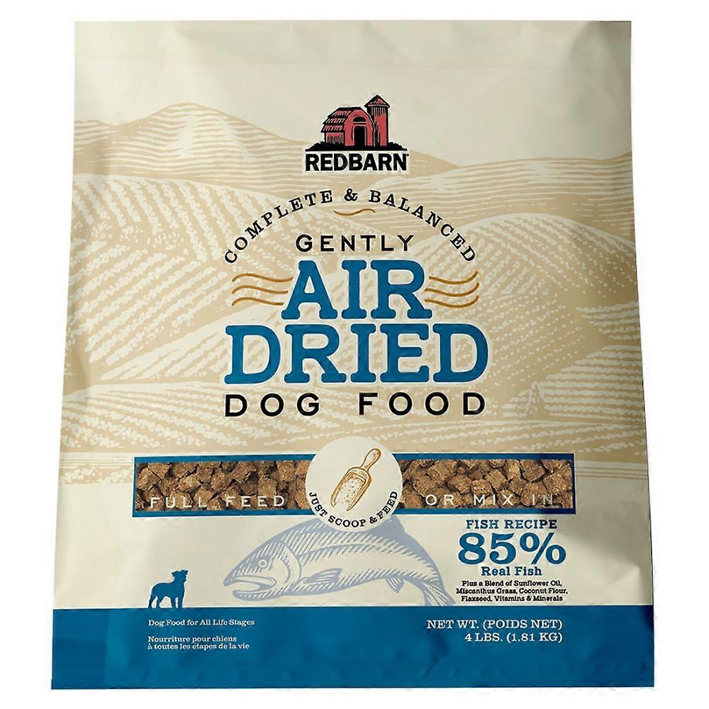 Redbarn Pet Products, 完整且平衡的风干狗粮,鱼,4 磅