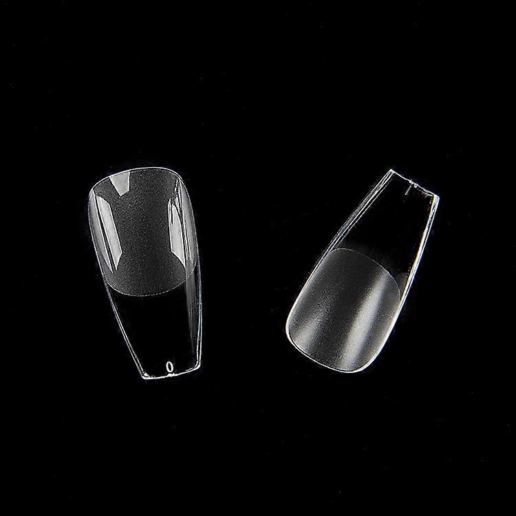 Clear Gel Nail Tips, Full Coverage Extensions, Acrylic Nails