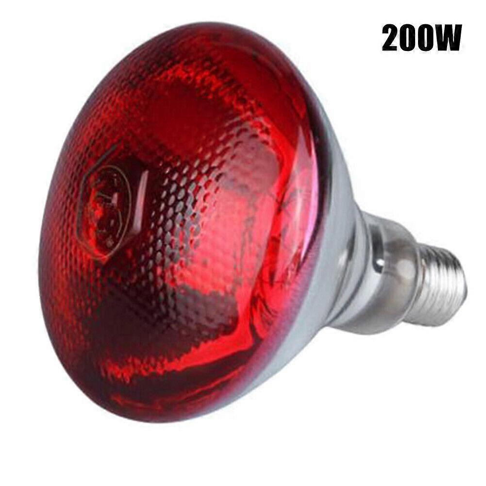 2 יחידות מנורת אור אדום מנורת חום 150w E27 זכוכית מחוסמת גור אפרוח