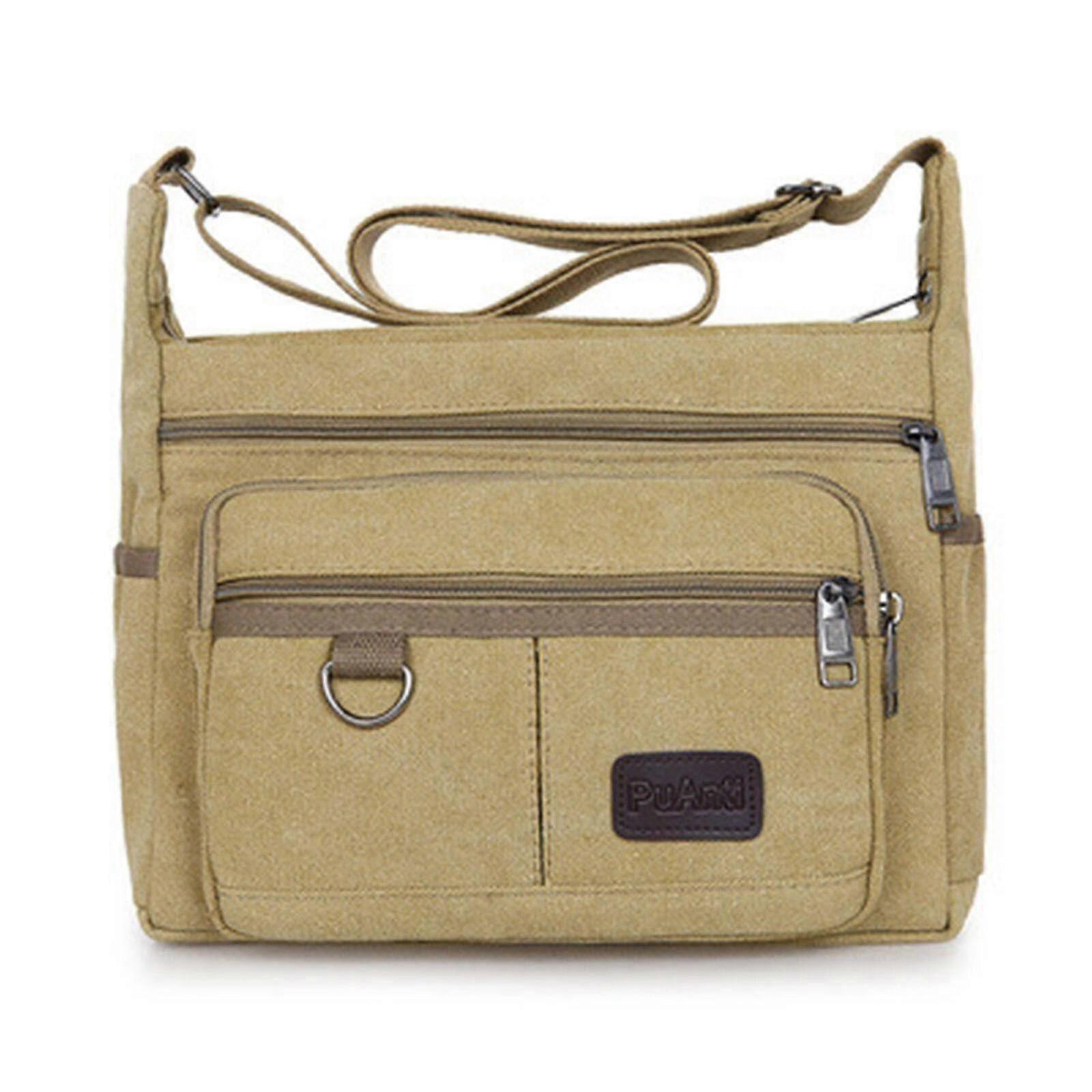 メンズ用キャンバスバッグ、小さなキャンバスクロスボディバッグ、ティーンズスクールサッチェル、レディーストラベルショルダーバッグ