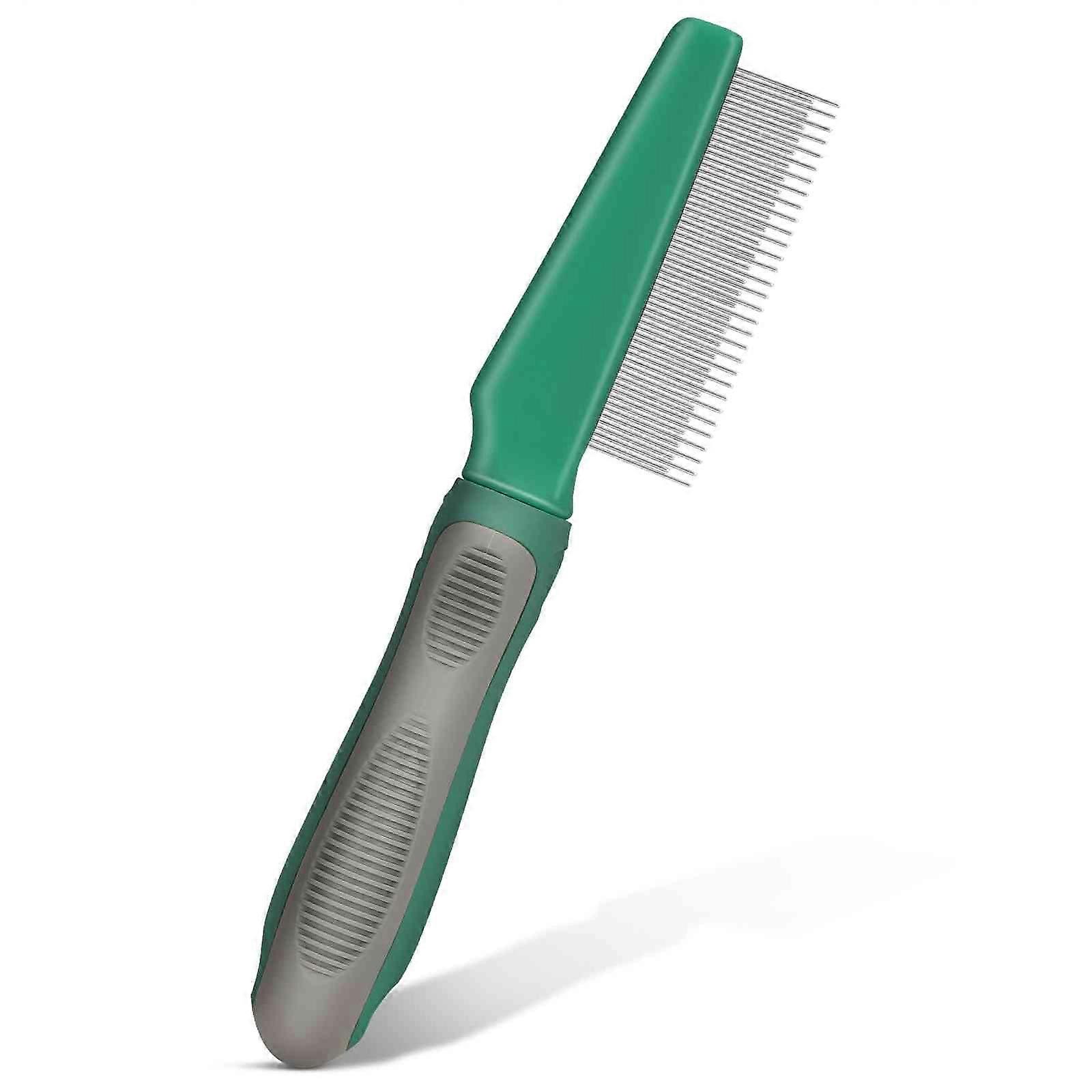 Fine-Tooth Lice Comb for Large Mixed Breed Dogs, Durable Plastic, Ideal for Flea and Lice Removal