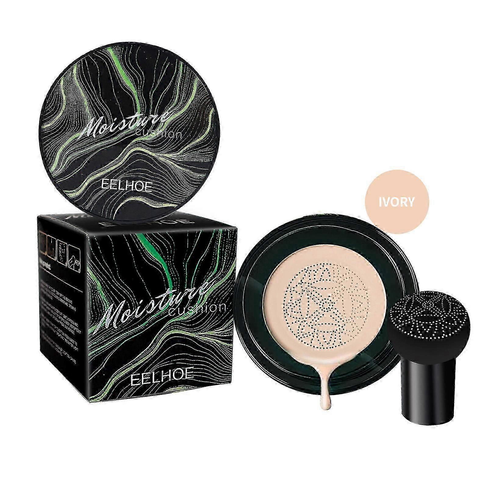 - 2er-Pack Air Cushion Cc Creme Pilzkopf Foundation, Superthinker Feuchtigkeitsspendende Bb Creme Make-up Lang anhaltend Matt