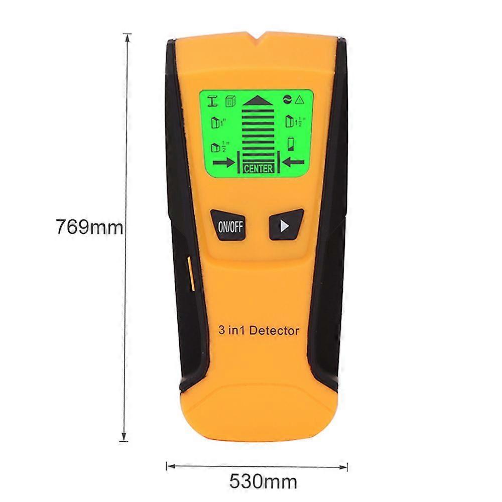 3 In 1 Metal Detector Find Metal Wood Studs Live Wire Detect Wall Scanner Electric Box Finder Wall Detector