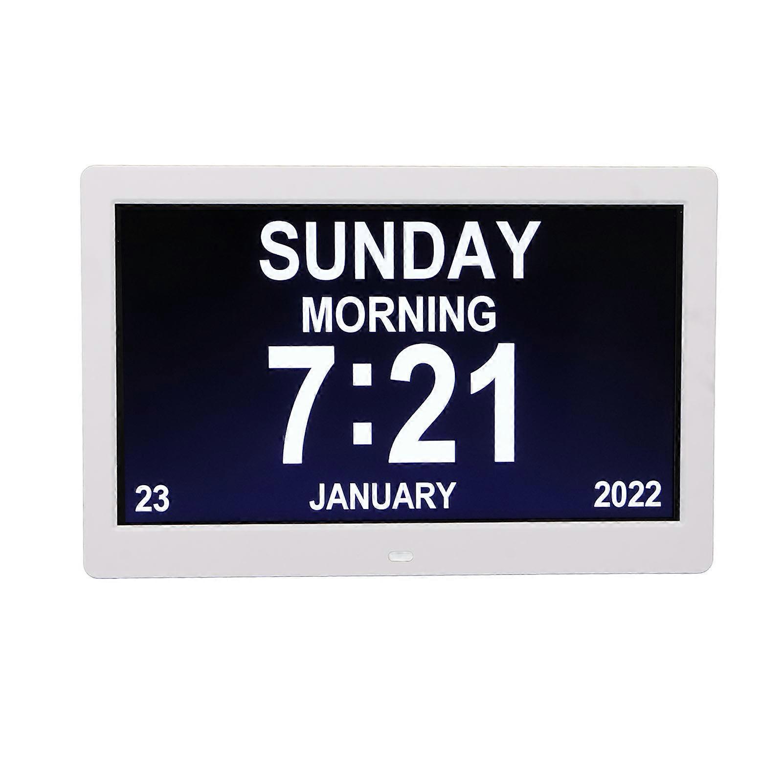 Digital, Photo, Frame, 10in, LCD, Alarm, Clock, Remote, Control